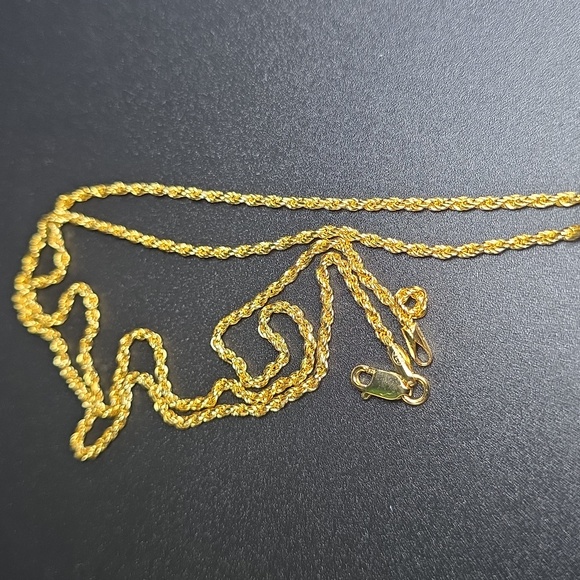 Louis Vuitton Double-Charm Necklace – Black Enamel & Gold • 20" Rope Chain (Gold - Picture 6 of 6